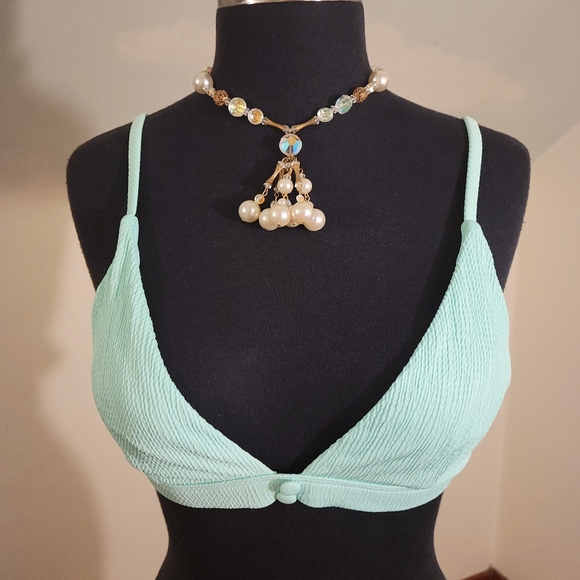 Red Carter Mermaid 2 Piece Bathingsuit Size L - Picture 2 of 7